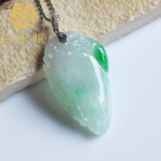 翡翠糯种飘阳绿翡翠福瓜吊坠BZB00510玉器玉石
