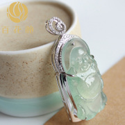 老坑冰种晴水站佛项坠BZB00291带证书