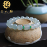 冰种晴水翡翠圆珠手串BZB00806